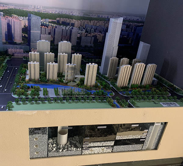 津市市建筑模型